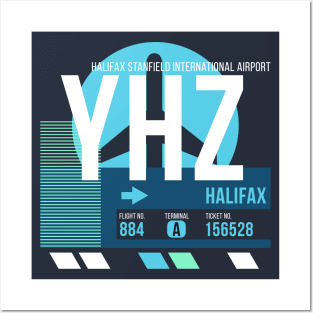 Halifax (YHZ) Airport // Sunset Baggage Tag Posters and Art